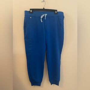 Figs Technical Collection Royal Blue Jogger Scrub Pants